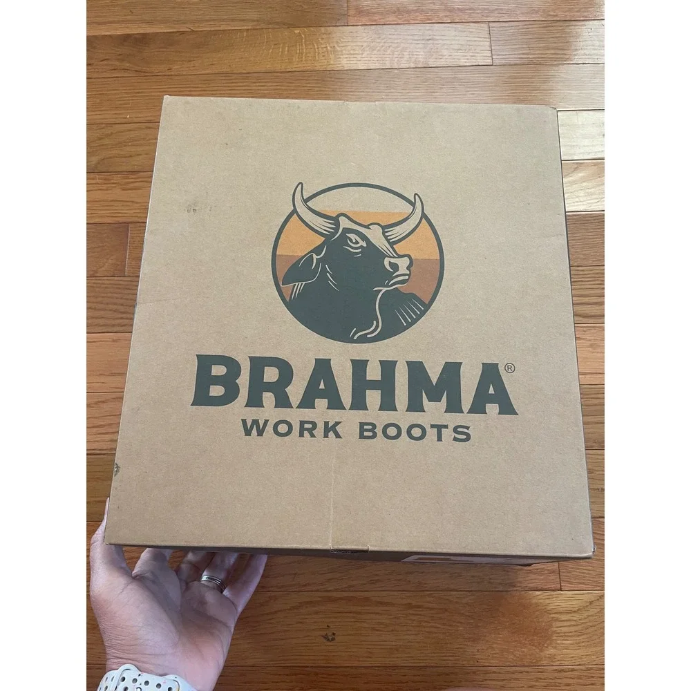 Brahma Defender Mens Work Boots Wheat Leather Waterproof Insulated 7.5 XW NEW